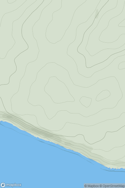 Thumbnail image for Rushy Hill [South East England] showing contour plot for surrounding peak